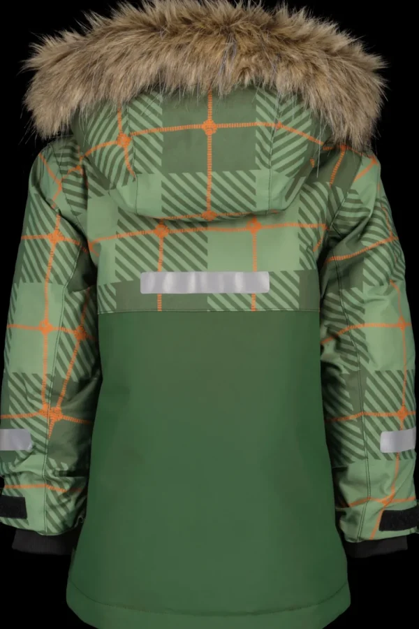 Online Didriksons Polarbjörnen Printed Kids' Parka Termos Pine Green