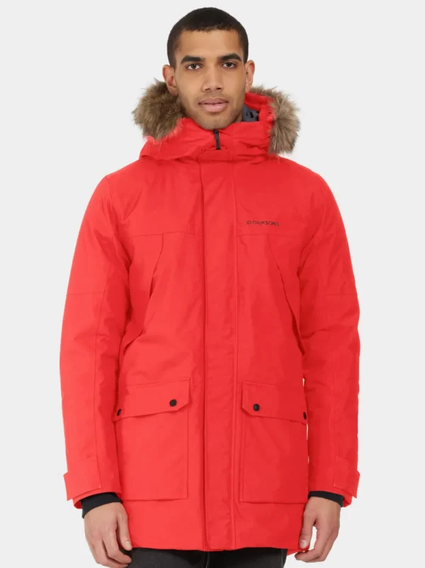 Store Didriksons Rick Parka Pomme Red