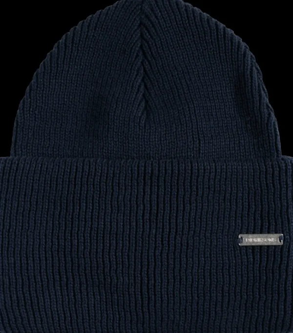 Shop Didriksons River Beanie Dark Night Blue