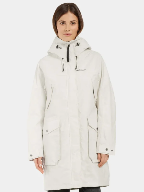 Cheap Didriksons Thelma Parka White Foam