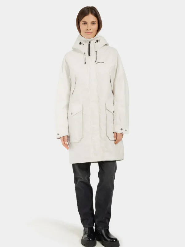 Cheap Didriksons Thelma Parka White Foam