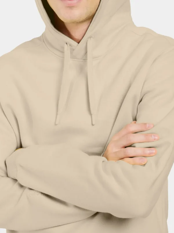 Shop Didriksons Ven Men's Hoodie Light Beige