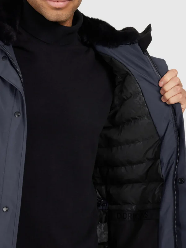 Clearance Didriksons Viktor Parka Dark Night Blue