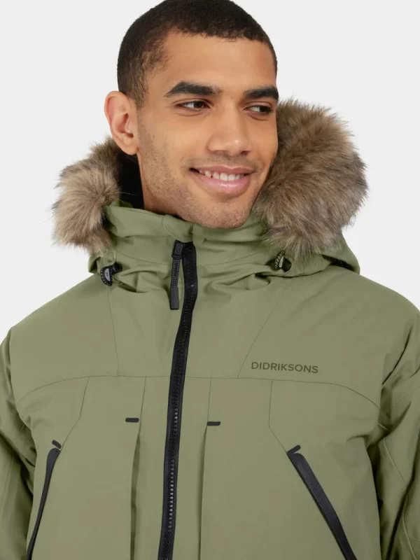 New Didriksons Zeus Parka Wild Forest Green