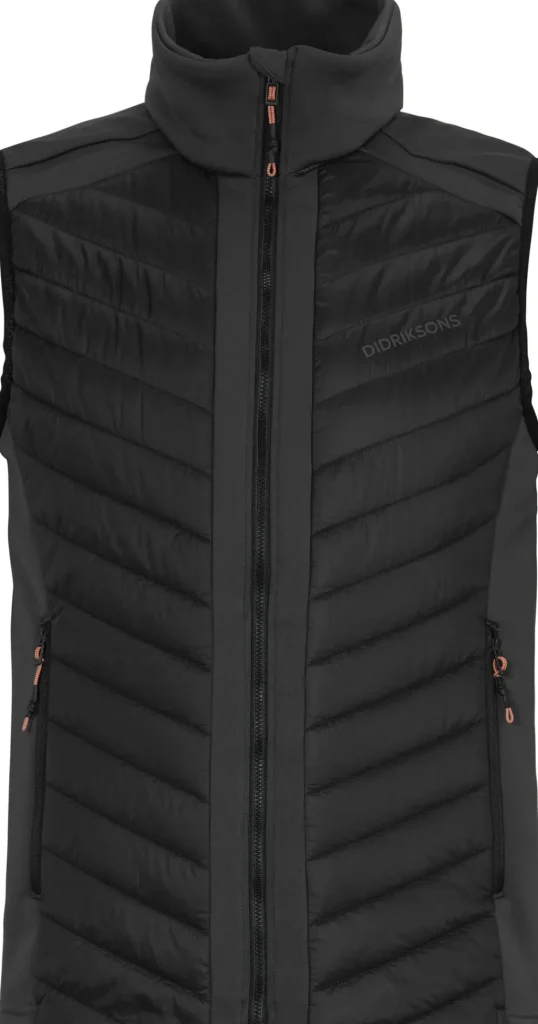 Discount Didriksons Zuko Vest Coal black